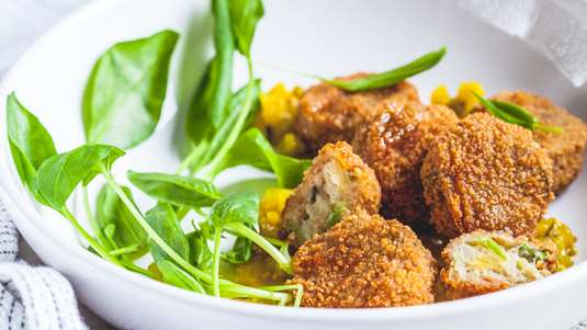 Κολοκυθοκεφτέδες με Κίτρινη Κολοκύθα