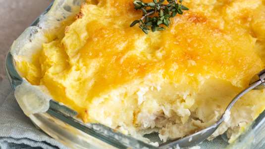 Πουρές Πατάτας Φούρνου με Τυριά