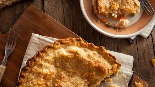 Τάρτα με Κοτόπουλο και Γραβιέρα