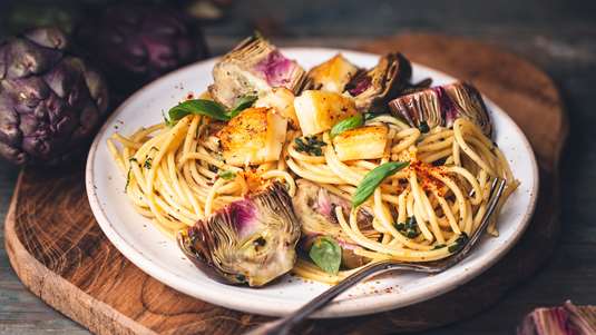 Μακαρόνια με Αγκινάρες