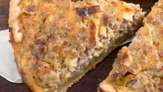 Τάρτα με Πράσο και Κιμά