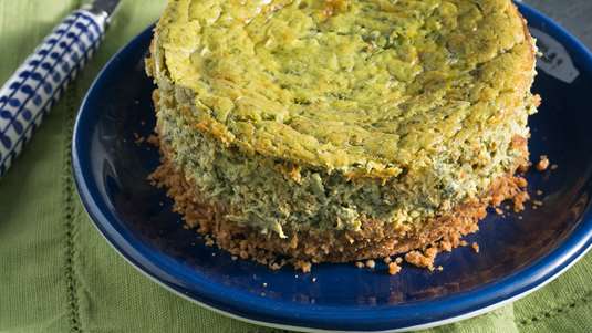 Αλμυρό Cheesecake με Γεύση Σπανακόπιτα