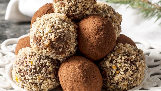 Τρουφάκια με Μπισκότα