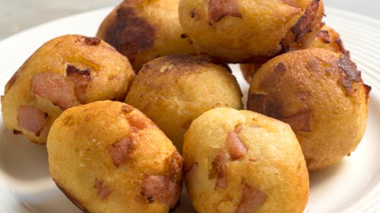 Σκορδάτα Ζαμπονοκροκετάκια