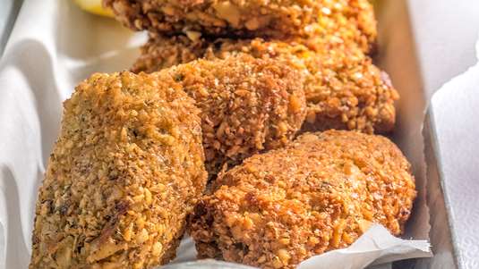 Ρεβιθοκροκέτες με Πελτέ και Μάραθο