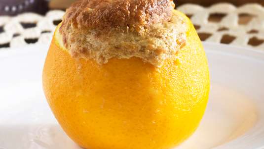 Σουφλέ Πορτοκαλιού με Άρωμα Καφέ