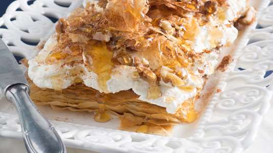 Cheesecake με Γεύση Μπακλαβά