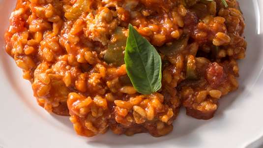 Ντοματόρυζο με Βασιλικό και Φέτα