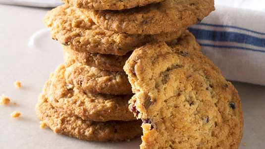 Μπισκότα με Καρύδα, Σοκολάτα και Κράνμπερι