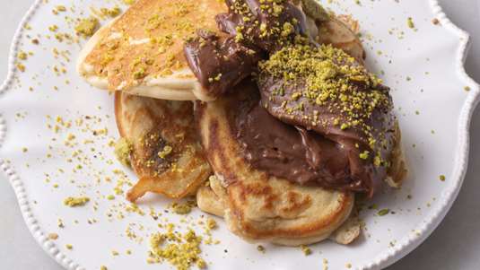 Pancakes Γεμιστά με Μπανάνα