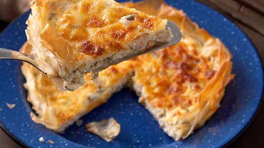 Τάρτα με Γαρίδες, Τυρί Κρέμα και Λεμόνι