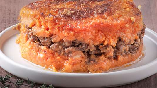 Παστίτσιο με Γλυκοπατάτα και Κιμά
