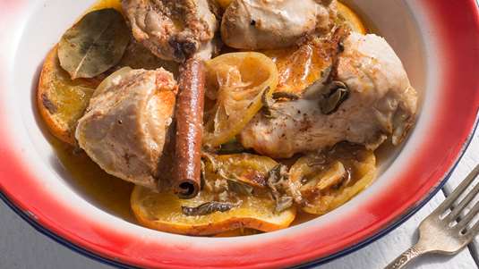 Παϊδάκια Γαλοπούλας με Πορτοκάλι