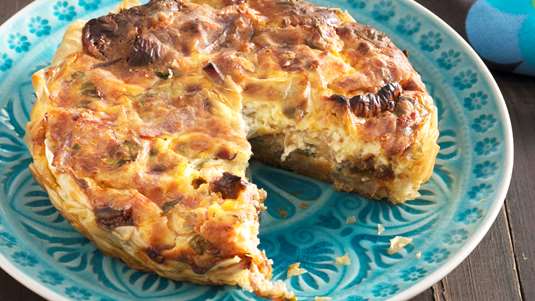 Τάρτα με Μπέικον και Σύκα