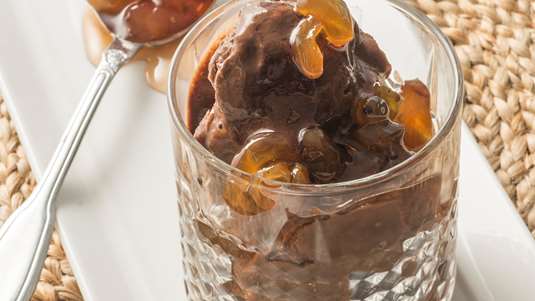 Παρφέ Σοκολάτας με Σταφύλια