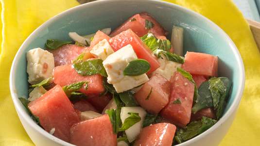 Σαλάτα με Καρπούζι, Φέτα και Γλιστρίδα