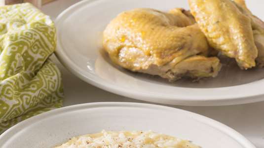 Κρητικό Πιλάφι με Κόκορα