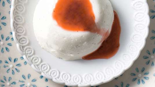 Πανακότα με Σάλτσα Λωτού