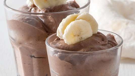 Μους Μπανάνα με Σοκολάτα στη Στιγμή
