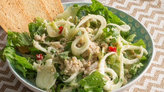 Καβούρι με Μαραθόριζα και Σάλτσα Αγιολί