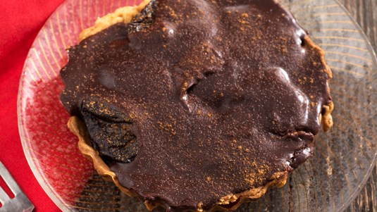 Τάρτα με Δαμάσκηνα και Σοκολάτα