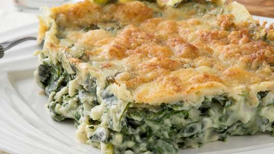 Σουφλέ με Σπανάκι και Τυριά