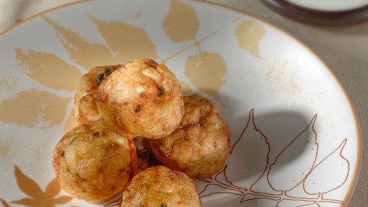 Κροκέτες Λαχανικών με Μους Φέτας και Βασιλικό