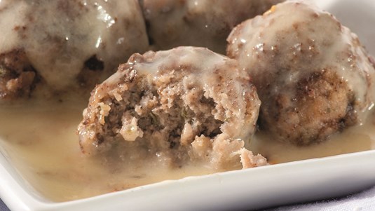 Χοιρινά Κεφτεδάκια με Σάλτσα Μπίρας