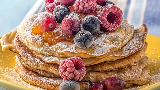 Αφράτα Pancakes με Μαρμελάδα