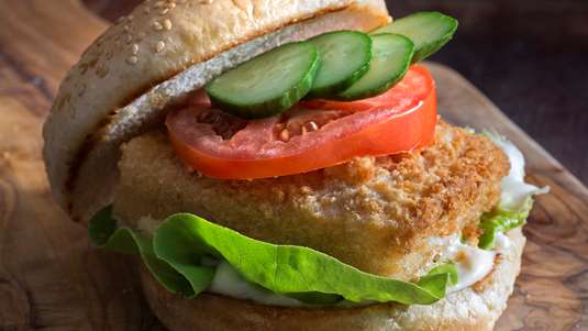 Burger με Φιλέτο Ψαριού