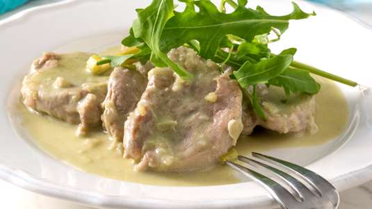 Χοιρινά Φιλετάκια με Σάλτσα Blue Cheese