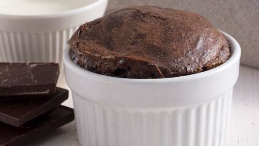 Σοκολατένια Σουφλέ Light