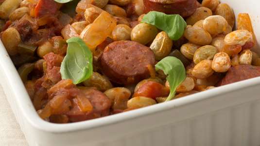 Σπετζοφάι με Φασόλια Χάντρες