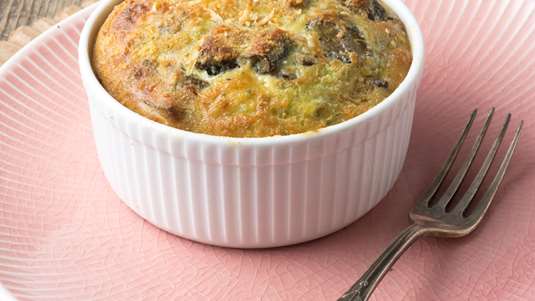 Σουφλέ με Μελιτζάνα και Καπνιστό Τυρί