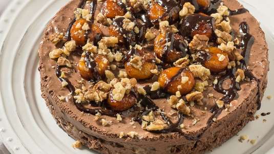 Τούρτα Σοκολάτας Γάλακτος με Μαρμελάδα Μπανάνας