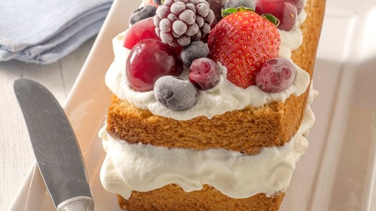 Τούρτα με Κέικ και Φρούτα του Δάσους