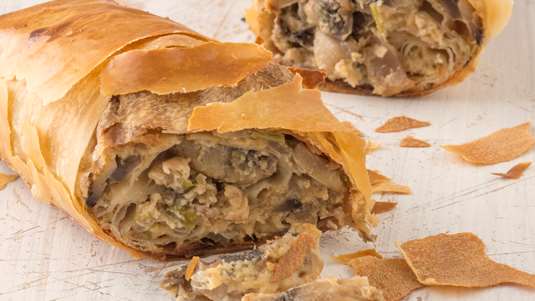 Strudel με Μανιτάρια και Παρμεζάνα