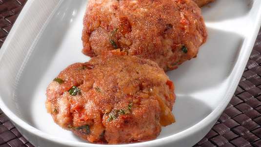 Ντοματοκεφτέδες με Γαρίδες