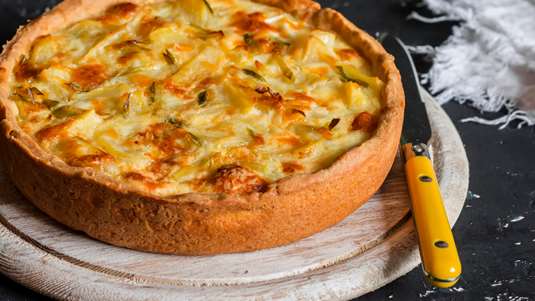 Τάρτα με Ελαιόλαδο και Τυρί