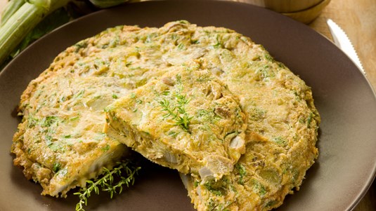 Ομελέτα με Αγκινάρες