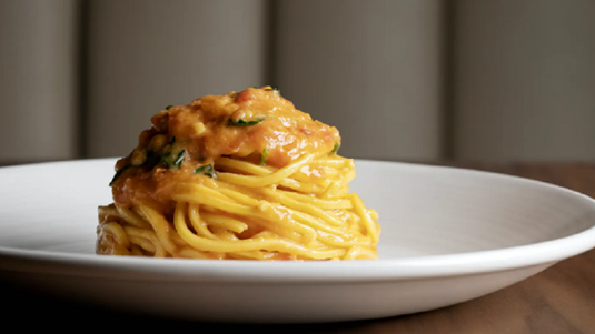 Τα Σπαγγέτι με Nτομάτα και Bασιλικό του Sette