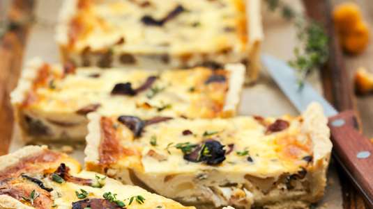 Τυρόπιτα Χωρίς Φύλλο με Μανιτάρια