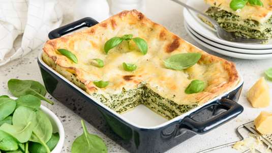 Λαζάνια με σπανάκι και φρέσκο τυρί