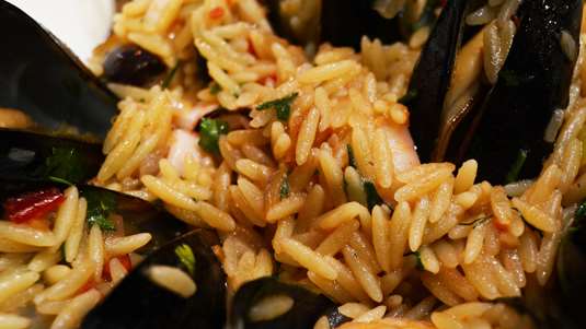 Κριθαρότο με θαλασσινά