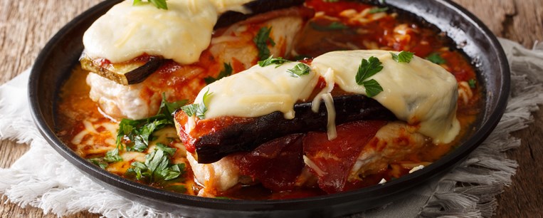 ΚΟΤΟΠΟΥΛΟ ΜΕ ΜΕΛΙΤΖΑΝΕΣ ΠΑΠΟΥΤΣΑΚΙΑ