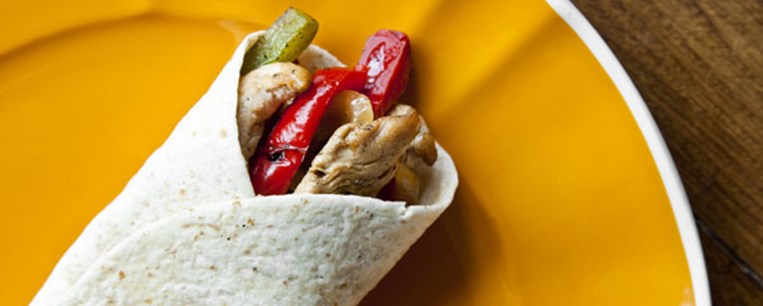 Fajitas με κοτόπουλο