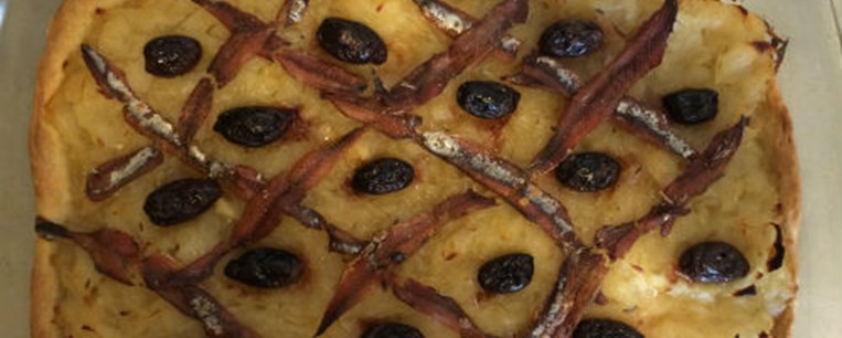 Πίτσα λευκή α λα Pissaladiere