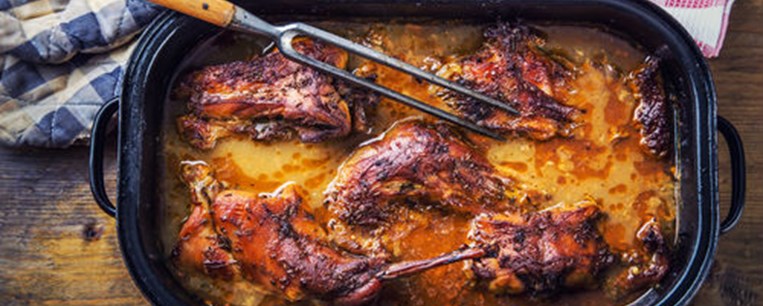 Κουνέλι με μέλι και κάρι