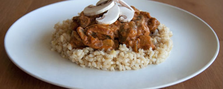 Μανιτάρια Στρογγανώφ (vegetarian)