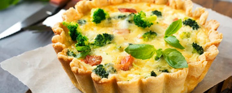 Quiche με ψάρι και μπρόκολο